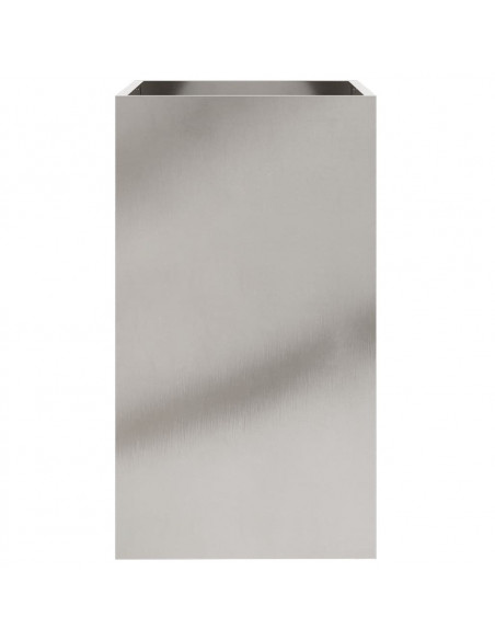 Fioriera Argento 42x38x75 cm in Acciaio Inox