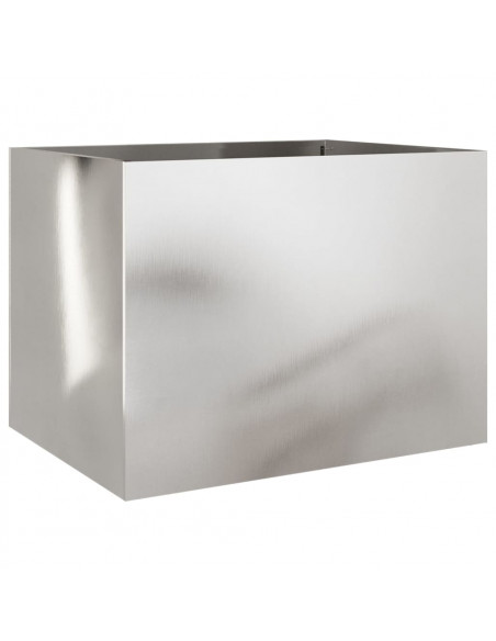 Fioriera Argento 62x47x46 cm in Acciaio Inox