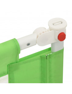 Sponda Letto di Sicurezza per Bambini Verde 120x25cm in Tessuto
