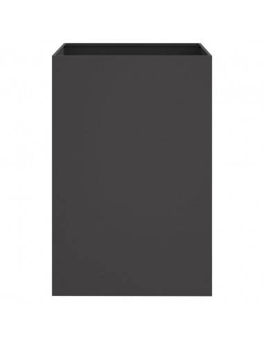 Fioriera Nera 52x48x75 cm in Acciaio Laminato a Freddo