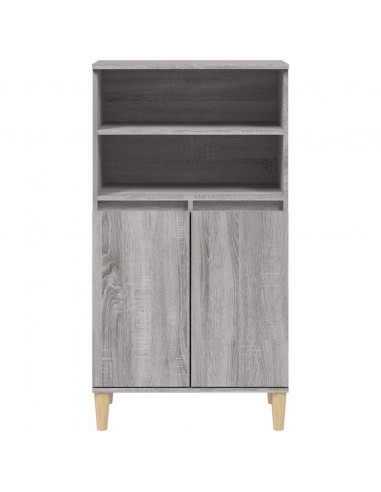 Credenza Grigio Sonoma 60x36x110 cm in Legno Multistrato