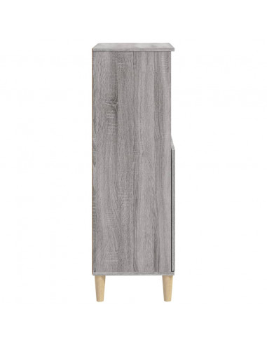 Credenza Grigio Sonoma 60x36x110 cm in Legno Multistrato