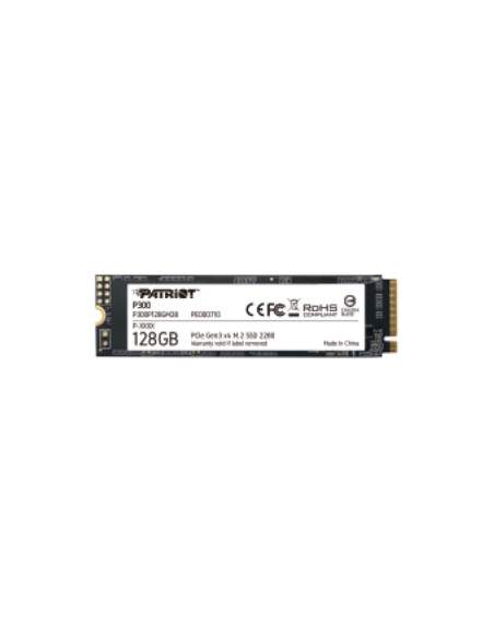SSD PATRIOT 128GB P300 M.2(2280) PCIe Gen3 x4 READ:1600MB WRITE:600 MB/S - P300P128GM28