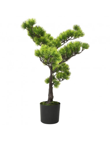 Bonsai di Pino Artificiale con Vaso 60 cm Verde