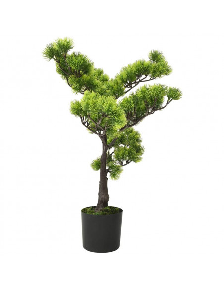 Bonsai di Pino Artificiale con Vaso 60 cm Verde
