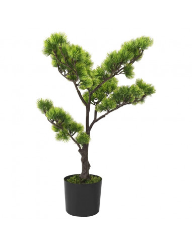 Bonsai di Pino Artificiale con Vaso 60 cm Verde