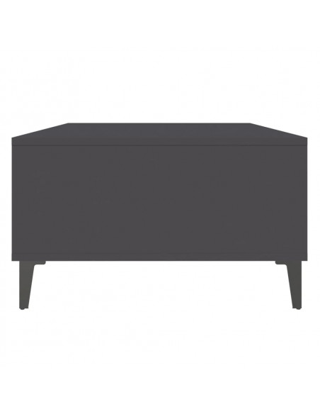 Tavolino da Salotto Grigio 103,5x60x35 cm in Legno Multistrato