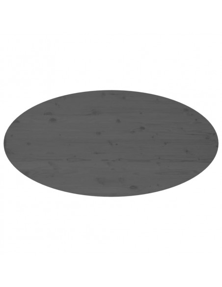 Tavolino da Salotto Grigio 110x55x45 cm Legno Massello di Pino