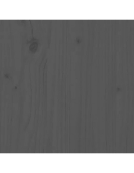 Tavolino da Salotto Grigio 71x49x55 cm Legno Massello di Pino
