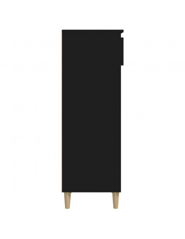 Scarpiera Nera 40x36x105 cm in Legno Multistrato