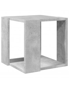 Tavolino da Salotto Grigio Cemento 32x32x30cm Legno Multistrato