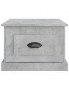 Tavolino da Salotto Grigio Cemento 50x50x35cm Legno Multistrato