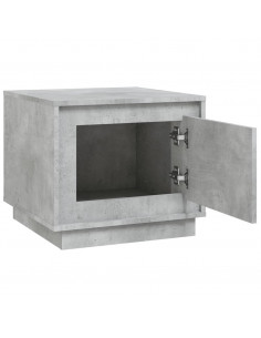 Tavolino da Salotto Grigio Cemento 51x50x44cm Legno Multistrato