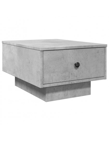 Tavolino da Salotto Grigio Cemento 60x45x31cm Legno Multistrato