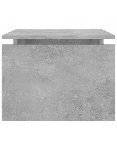 Tavolino da Salotto Grigio Cemento 68x50x38cm Legno Multistrato
