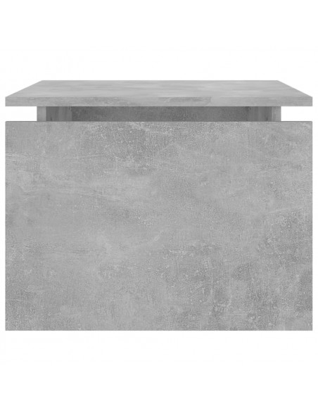 Tavolino da Salotto Grigio Cemento 68x50x38cm Legno Multistrato