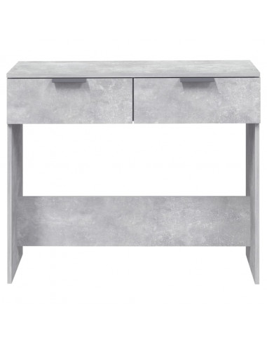Tavolino da Salotto Grigio Cemento 90x36x75cm Legno Multistrato