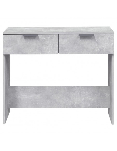 Tavolino da Salotto Grigio Cemento 90x36x75cm Legno Multistrato