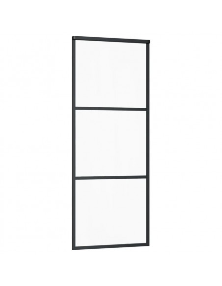 Porta Scorrevole con Kit Montaggio Vetro ESG Alluminio 76x205cm