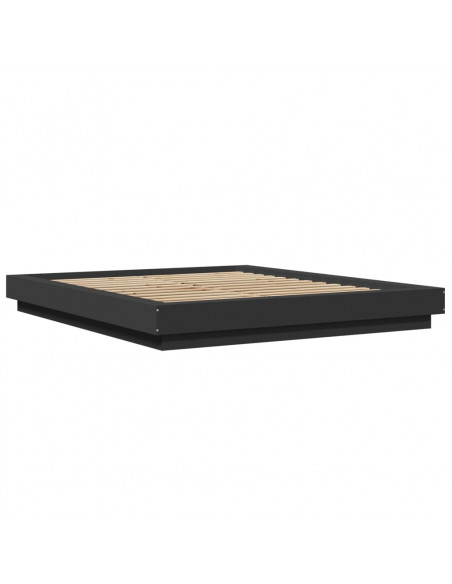 Giroletto Nero 160x200 cm in Legno Multistrato