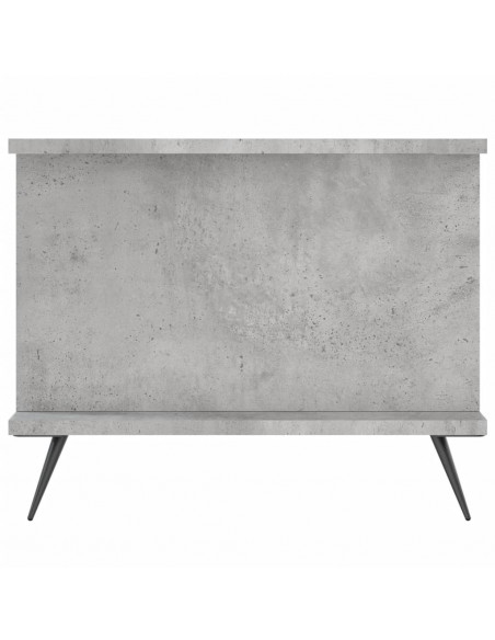 Tavolino da Salotto Grigio Cemento 90x50x40cm Legno Multistrato