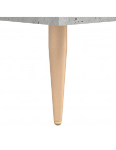 Tavolino da Salotto Grigio Cemento 90x50x40cm Legno Multistrato