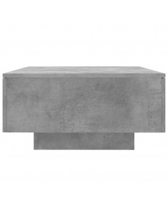 Tavolino da Salotto Grigio Cemento 90x60x31cm Legno Multistrato