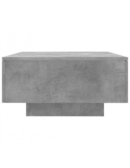 Tavolino da Salotto Grigio Cemento 90x60x31cm Legno Multistrato