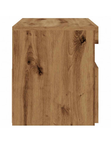 Mobili Porta TV con LED 2 pz Artigianale in Legno Multistrato