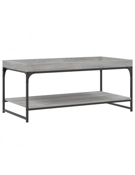 Tavolino da Salotto Grigio Sonoma 100x49x45cm Legno Multistrato
