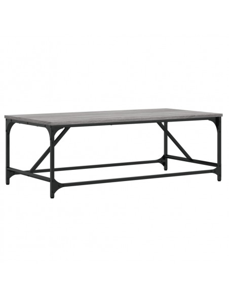 Tavolino da Salotto Grigio Sonoma 100x50x35cm Legno Multistrato