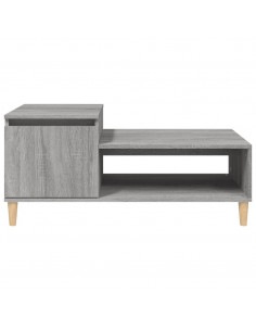Tavolino da Salotto grigio sonoma 100x50x45cm Legno Multistrato