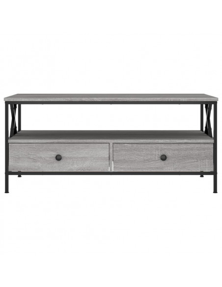 Tavolino da Salotto Grigio Sonoma 100x51x45cm Legno Multistrato