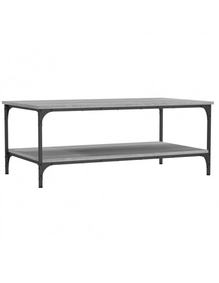 Tavolino da Salotto Grigio Sonoma 100x55x40cm Legno Multistrato