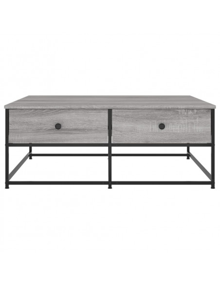 Tavolino da Salotto Grigio Sonoma 100x99x40cm Legno Multistrato