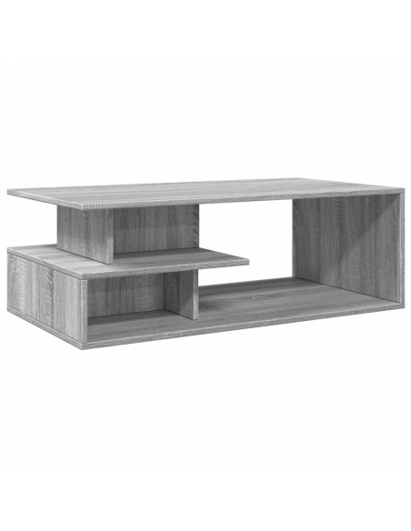 Tavolino da Salotto Grigio Sonoma 102x55x35cm Legno Multistrato