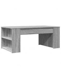 Tavolino da Salotto Grigio Sonoma 102x55x42cm Legno Multistrato