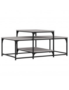 Tavolino da Salotto Grigio Sonoma 102x60x45cm Legno Multistrato