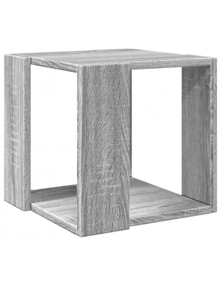 Tavolino da Salotto Grigio Sonoma 32x32x30cm Legno Multistrato