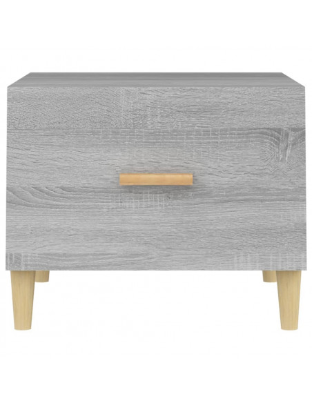 Tavolino da Salotto Grigio Sonoma 50x50x40 cm Legno Multistrato