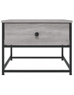 Tavolino da Salotto Grigio Sonoma 51x51x40 cm Legno Multistrato