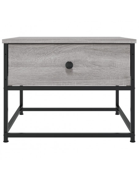 Tavolino da Salotto Grigio Sonoma 51x51x40 cm Legno Multistrato