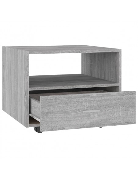 Tavolino da Salotto Grigio Sonoma 55x55x40 cm Legno Multistrato