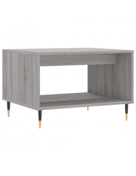 Tavolino da Salotto Grigio Sonoma 60x50x40 cm Legno Multistrato