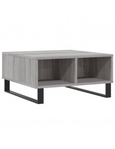 Tavolino da Salotto Grigio Sonoma 60x60x30 cm Legno Multistrato