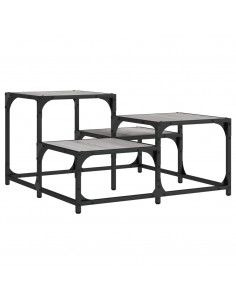 Tavolino da Salotto Grigio Sonoma 68x68x40 cm Legno Multistrato