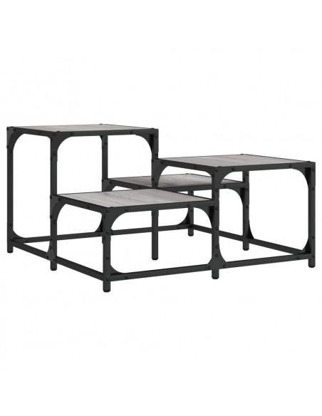 Tavolino da Salotto Grigio Sonoma 68x68x40 cm Legno Multistrato