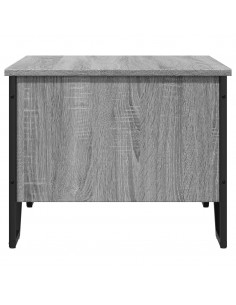 Tavolino da Salotto Grigio Sonoma 75x51x40 cm Legno Multistrato