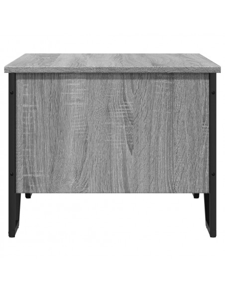 Tavolino da Salotto Grigio Sonoma 75x51x40 cm Legno Multistrato