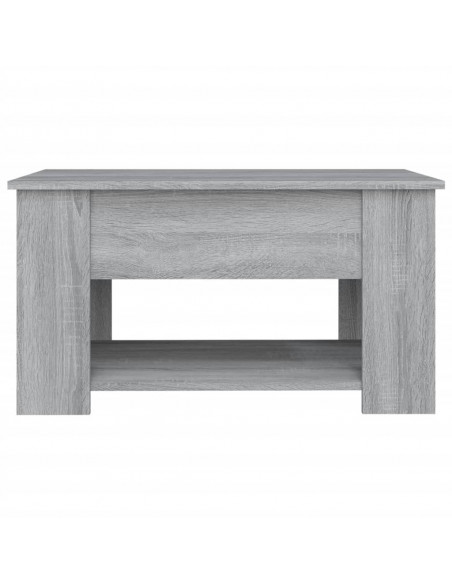 Tavolino da Salotto Grigio Sonoma 79x49x41 cm Legno Multistrato